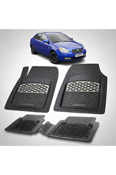 TEAMCAR Ελαστικά πατάκια αυτοκινήτου τύπου δίσκου Hyundai Accent III (2006-20...