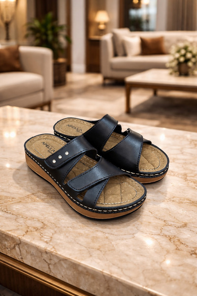 Behtah Kundura Heel Spur Supported Comfort Daily Puff Soft Anatomical Sole Co...