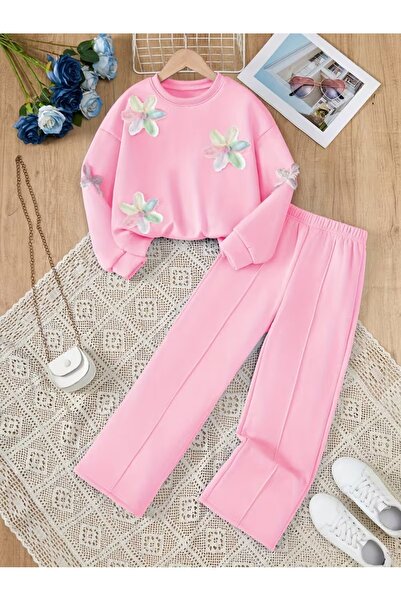 MTL MUTLU BEBBEE KIZ COCUK FİYONK DETAYLI ESORTMAN TAKIMI 3-14 YAŞ