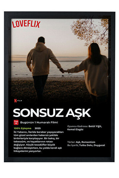 gxe.art Sevgililer Günü Hediyesi - Sevgiliye Hediye - Kişiye Özel Netflix Fil...