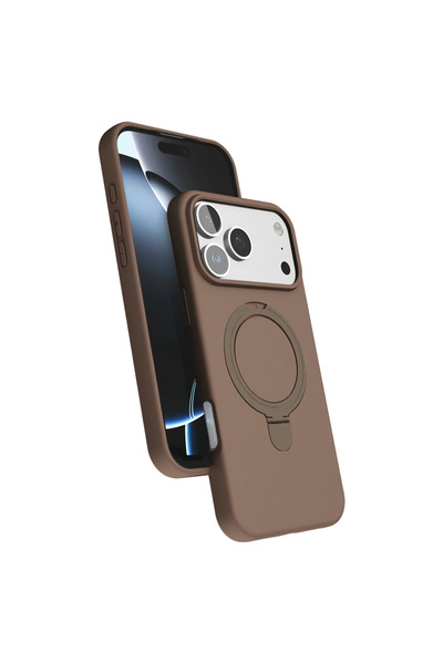 eco port غطاء حماية آيفون 17 برو ريجال مع حامل ماج سيف - تيتانيوم صحراوي