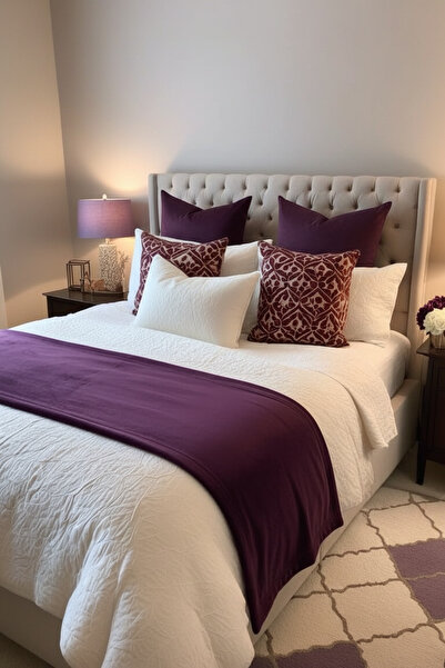 JACA Kadife Yatak Runner Yatak Örtüsü