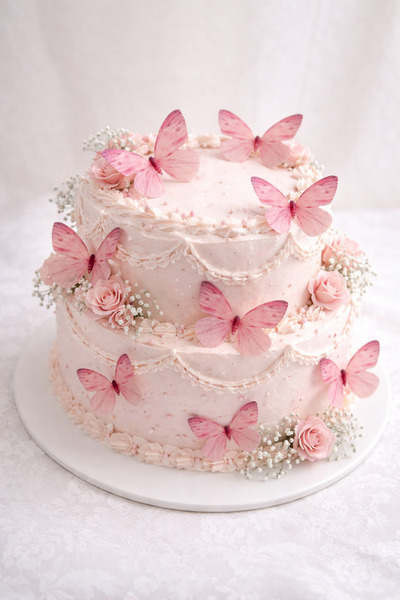 melt pastry & kitchen Yenilebilir Kağıt Wafer Paper Hazır Kesilmiş Kelebekler...