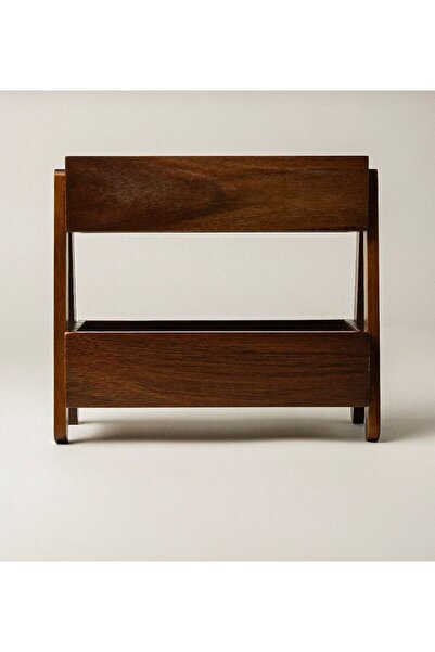 mirena ateiler Velvo Masif Akasya 2 Katlı Organizer | Tezgah Üstü Ahşap Düzen...