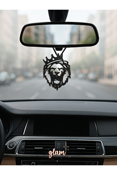 Saatistan Araba Dikiz Aynası Süsü, Kral Taçlı Aslan ve Galatasaray Temalı Dekor