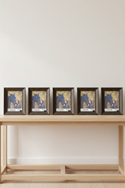 Asya Çerçeve Ultra Lüks 5'li Set Kahverengi 15x21 Ayaklı Plastik Fotoğraf Çer...