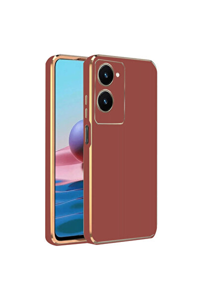 eco port جراب فيفو Y18 من السيليكون - أحمر