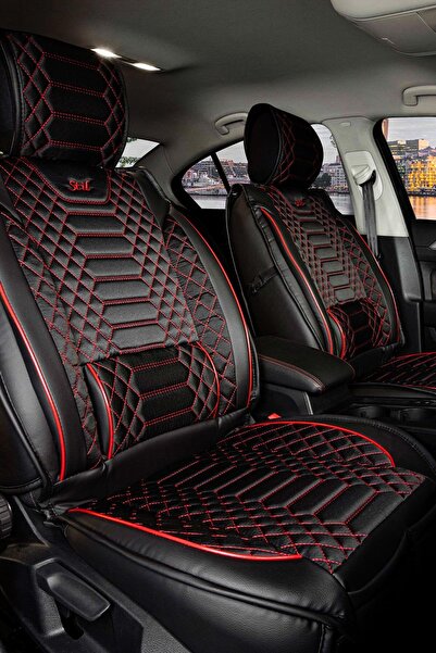 ACKSTORE غطاء مقعد سيارة أوبل كورسا بي متوافق مع السيارة، مصنوع من الجلد نصف ...