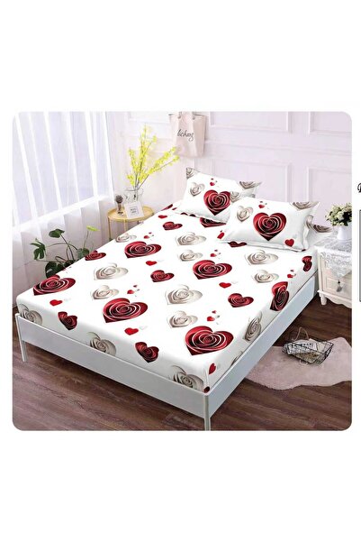 Pucioasa Bed cover with elastic + 2 pillowcases, Pucioasa, Double bed 160x200