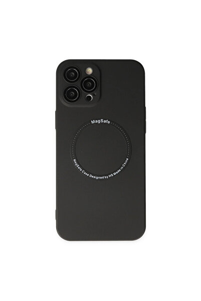 eco port حافظة آيفون 12 برو جاك مغناطيسية من السيليكون - أسود