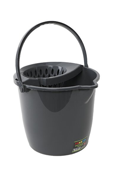 Saatistan Pratik Yuvarlak Mop ve 12L Su Kovası Sıkma Hazneli Set