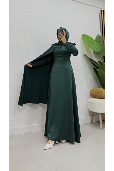 modasusev Cape Hijab Evening Dress