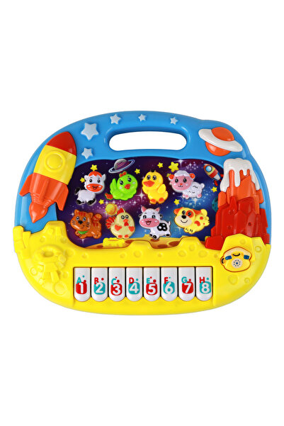 LEAN Εκπαιδευτικό πιάνο για εκμάθηση Αγγλικά θέμα χώρος γράμματα αριθμοί ζώα ...