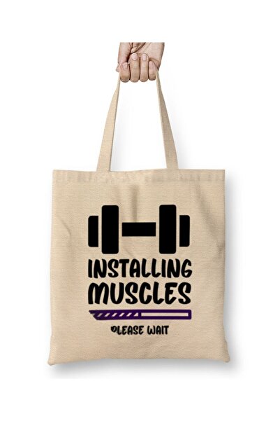 Toyaso Gym Workout Fitness Lover Motivation Gift Quotes for Men Women Tote Ba...