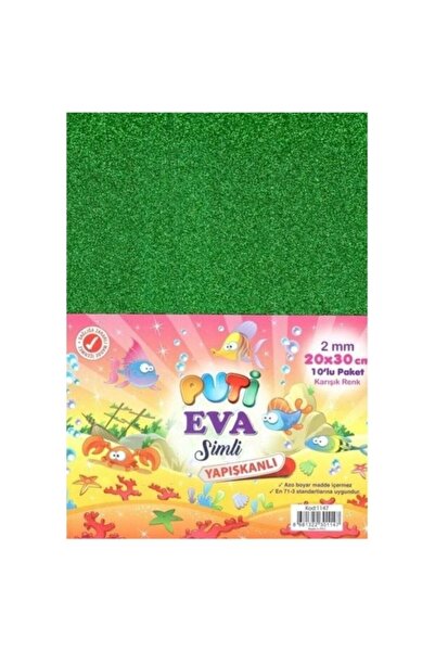 Puti لاصق إيفا ملون لامع 10 قطع 1130