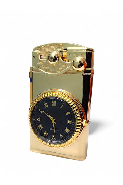 MERTCAN KNİFE Çift Pürmüzlü Saatli ve Işıklı Metal Gazlı Çakmak - Şık Tasarım...