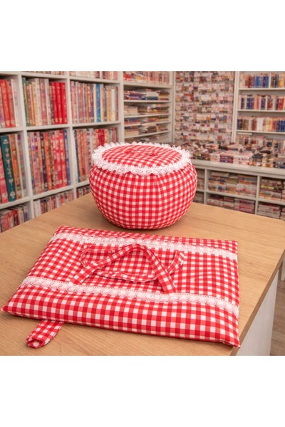 FLAMEL Pötikare Desenli Yoğurt Mayalama örtüsü & Tepsi Taşıma Çantası Seti