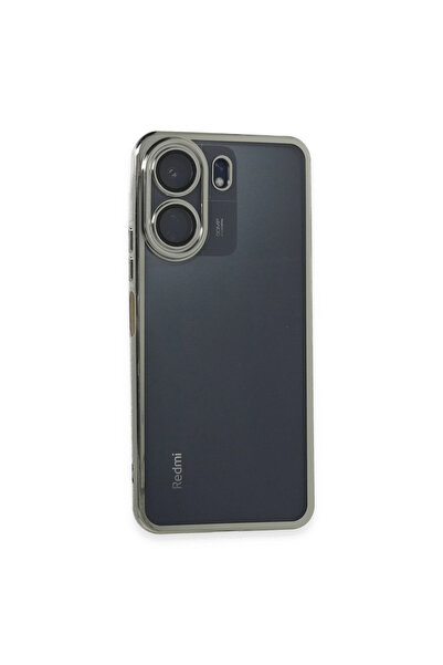 eco port حافظة سيليكون لعدسة كاميرا Redmi 13c - فضي