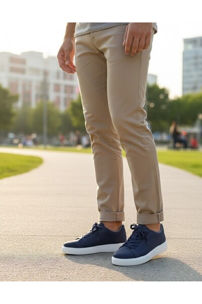 rocassi ΑΝΔΡΙΚΑ ΓΝΗΣΙΑ ΠΑΠΟΥΤΣΙΑ DE Δερμάτινο FAMOUS BLUE