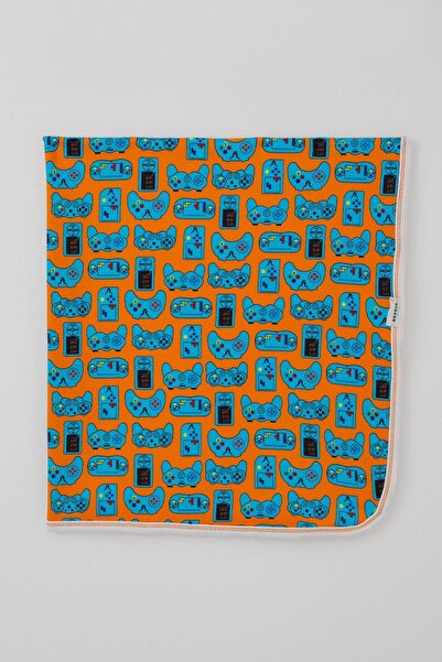 Breeze Newborn Baby Blanket Game Controlled Mini Player 0-3 Months, Orange