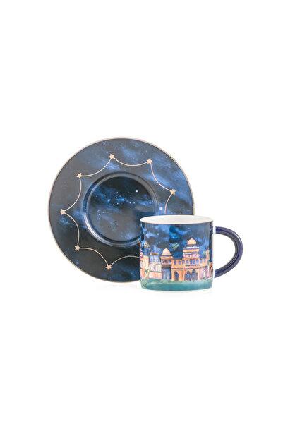 LC Waikiki LCW HOME Mixed Printed Porcelain Coffee Cup Set for 2 People 90 ml