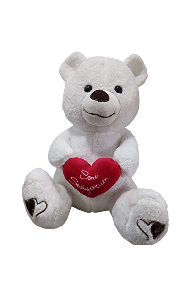 Uçar Oyuncak Pk 25 45 cm White Hearted Bear Ucr-004