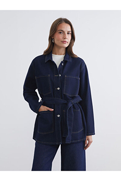 LC Waikiki Sparkling Choices from Shining Store Shirt Roba Collar Waist Belte...