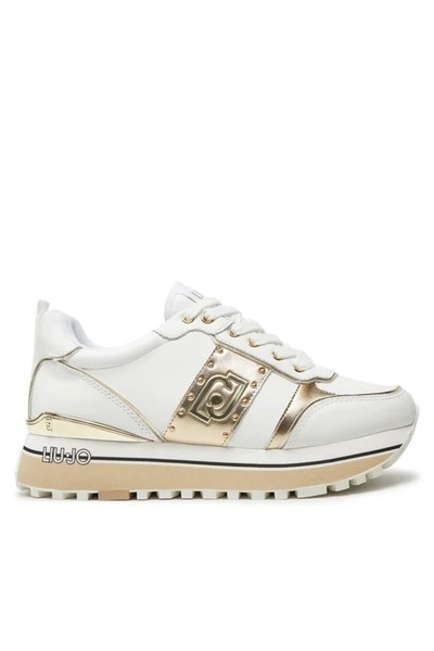 liu.jo Ekru Platform Altın Detaylı Sneaker