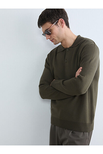 LC Waikiki Özmarka New Season Polo Neck Men's Knitwear Sweater