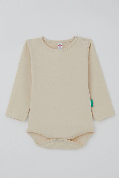 Breeze Baby Boy Snap Fastener Bodysuit Basic 9 Months-3 Years, Cream