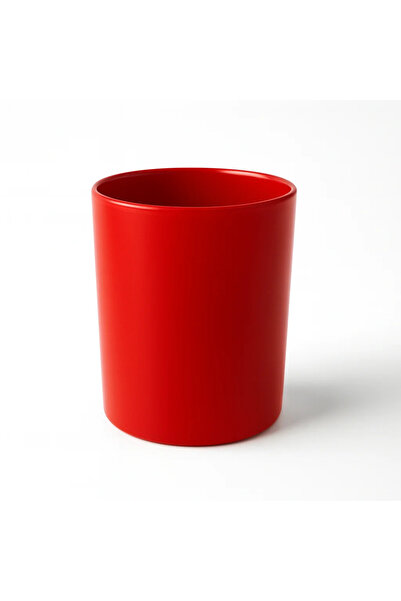 Poyrish كوب زجاجي ملون ليبرتي - أحمر غير لامع 4960 TQ