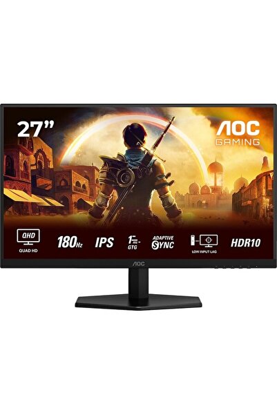 Aoc Monitor de gaming WLED Fast IPS Q27G42XE, 27", QHD, 180Hz, HRD10, negru