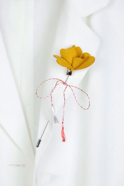 HAIArt Picotee Brooch - Amber