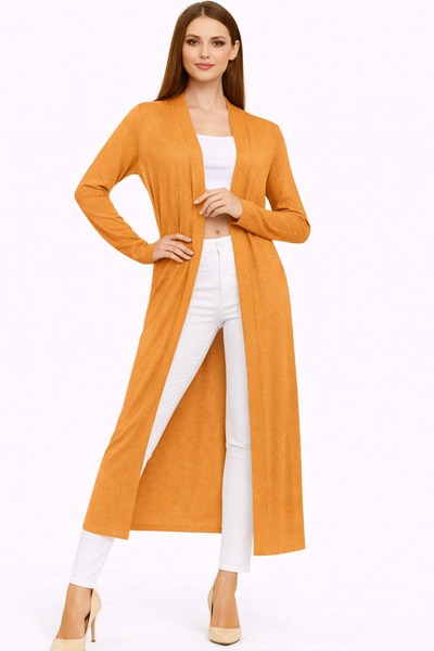 Neden Tekstil Long Thin Knitwear Cardigan Straight Cut m Transitional Loose C...