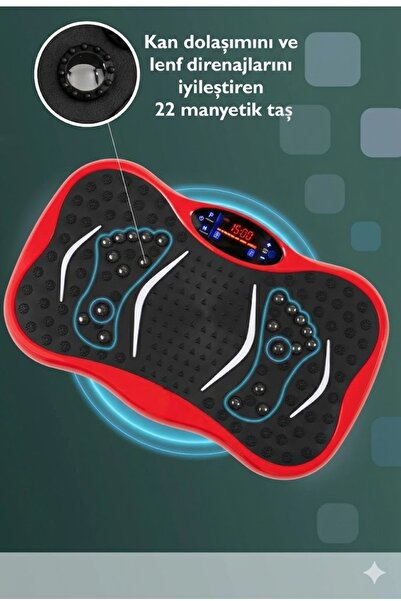 3D 5 Programlı Titreşimli Spor Kondisyon Fitness Egzersiz Aleti Vipration Plate