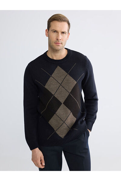 LC Waikiki Pulover tricotat pentru bărbați cu guler Roba Zero, Colecția Spark...