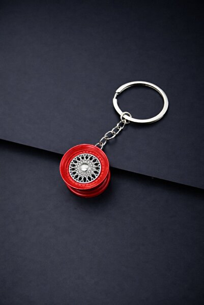 STİLİX GARAGE Wheel Design Metal Keychain Sports Car Wheel Appearance Premium...