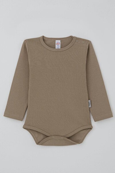 Breeze Baby Boy Snap Fastener Bodysuit Basic 9 Months-3 Years, Mink