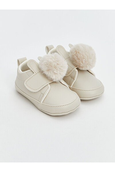 LC Waikiki Two Mt Shop Quality Lcw Steps Beige Pompom Detailed Baby Girl Pre-...