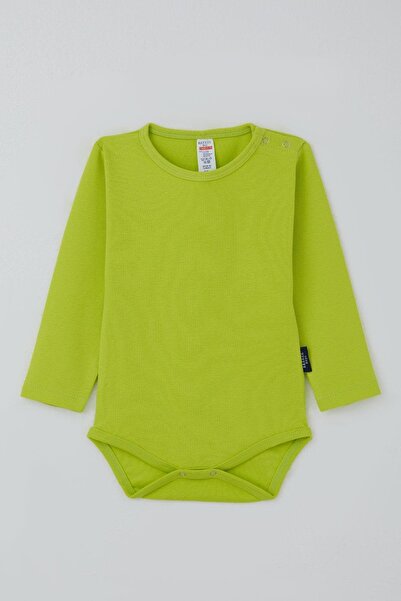 Breeze Baby Boy Snap Fastener Bodysuit Basic 9 Months-3 Years, Neon Green
