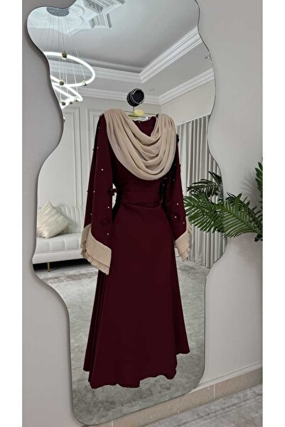 SandIfashion فستان باربي ورود ليزر اكمام بيليساء الهبه وفصوص