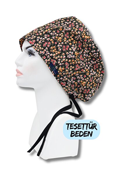 doktorbonem Hijab Size Yellow White Crispy Flowers Surgical Cap Doctor Nurse ...