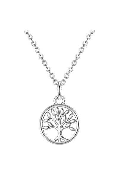 Lulu & Jane Modeschmuckhalskette Kette mit Anhänger Zirkonia weiß
