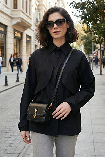 Lela Cotton Relaxed Fit Shirt with Tie Detail Shirt 6925408