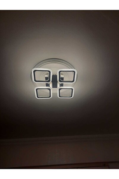 HOMSİ 4LÜ KROM PLOFONYER AVİZE 3 RENK KUMANDALI