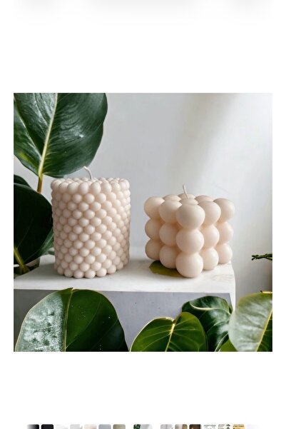 LALEZEN HOME Dekoratif Bubble Kokulu Mum Seti