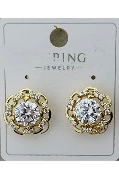 XUPING JEWELRY Xuping Steel Earrings Women's Minimal Gold Zircon Stone Anti A...