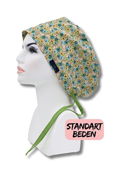 doktorbonem Стандартний розмір Троянди-ліани Жовті Сині Хірургічна шапочка Лі...