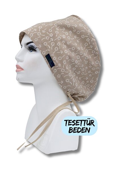 doktorbonem Hijab Size Beige Nazlı Çiçekler Surgical Cap Doctor Nurse Health ...