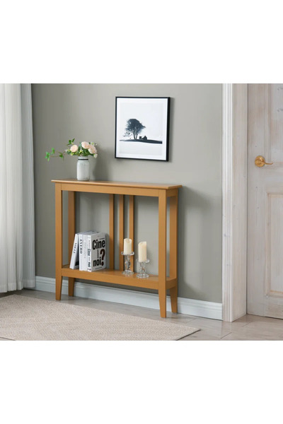 Poyraz Furniture Accessory Giriş Holü Masası,Depolama Alanlı Konsol Masa,Kori...